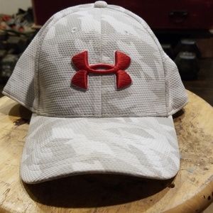 Under Armour White Camo Flex Fit Hat